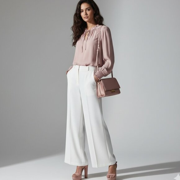 Maison d’Amélie Paris Blush Pink Blouse - Picture 2 of 8